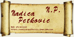 Nadica Petković vizit kartica